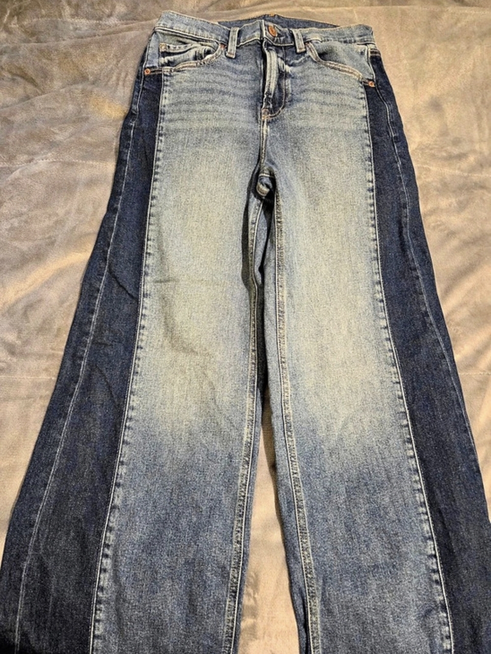 GAP High Rise Stride Wide-Leg Jeans Blue Waist 26